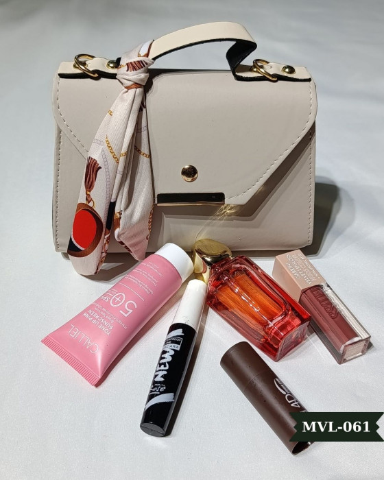 Vizon Fularlı Askılı El Çantası